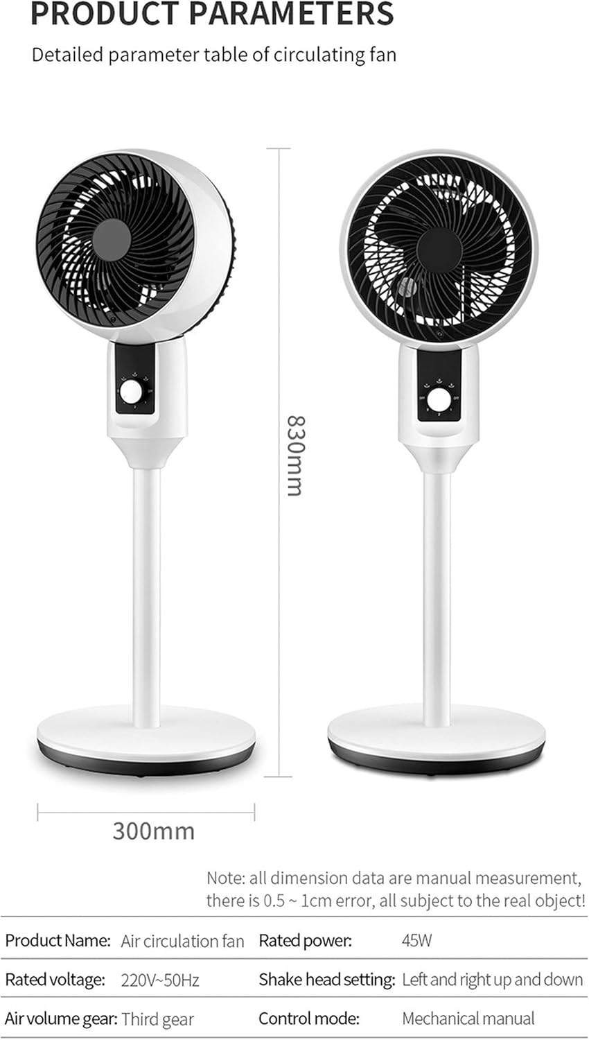 Ventilador De Pie Cm-top Silencioso Plástico Blanco VEN22