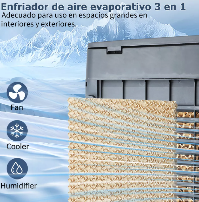 Enfriador Aire Portátil Acondicionado Ventilador Cooler