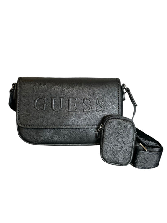 Crossbody GUESS Negra con Monedero | Moderna y Versátil
