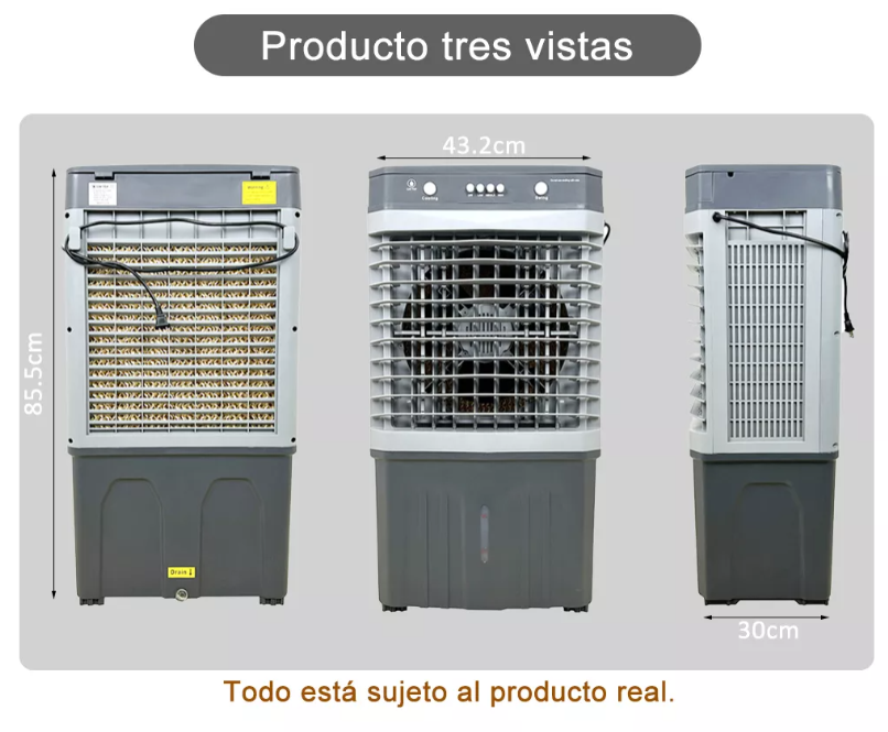 Enfriador Aire Portátil Acondicionado Ventilador Cooler
