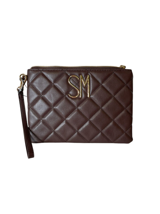 Clutch/Muñequera Acolchado Steve Madden Café