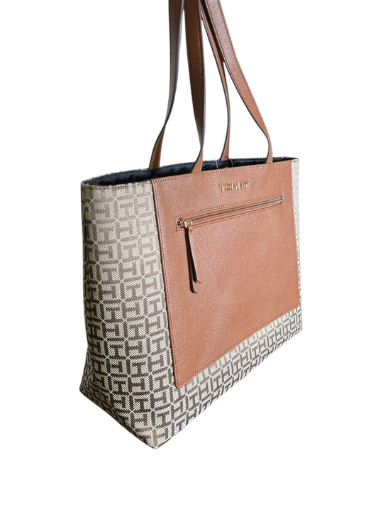 Bolsa Tote Tommy Hilfiger Monogram Café & Camel