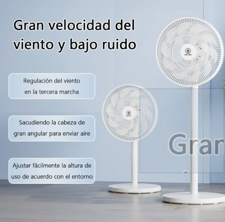 Ventilador De Pedestal, 3 Velocidades, Facil De Instalar. VEN20