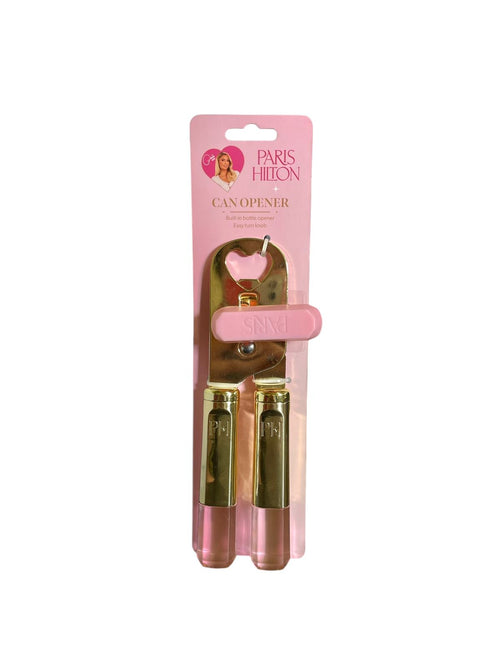 Abrelatas Paris Hilton con Destapador – Diseño Glam y Ergonómico