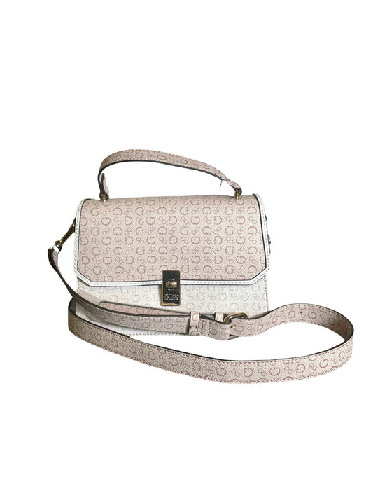 Crossbody GUESS Rosa Monograma con Asa y Correa Ajustable